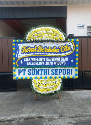 Papan Bunga Duka di Kuwarasan